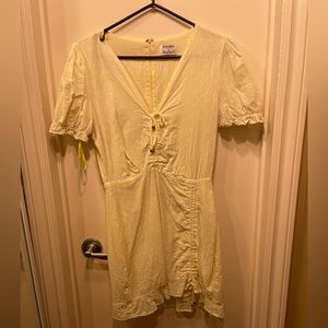 Runaway yellow ruffle dress